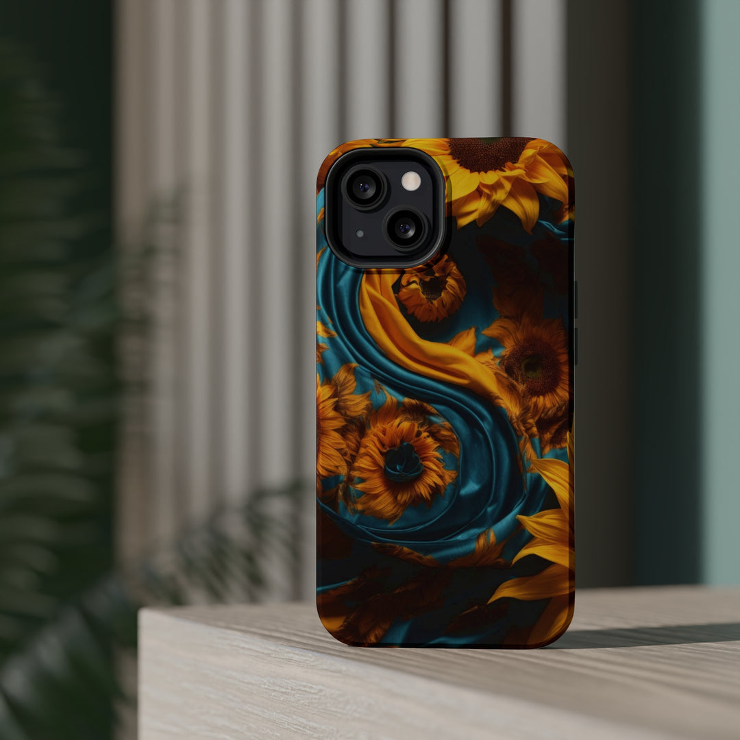 Sunflower Satin Swirl - MagSafe Tough Case