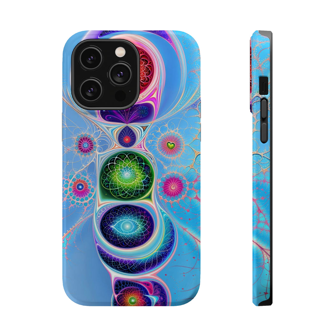 Vibrant Fractal Blossoms - MagSafe Tough Case