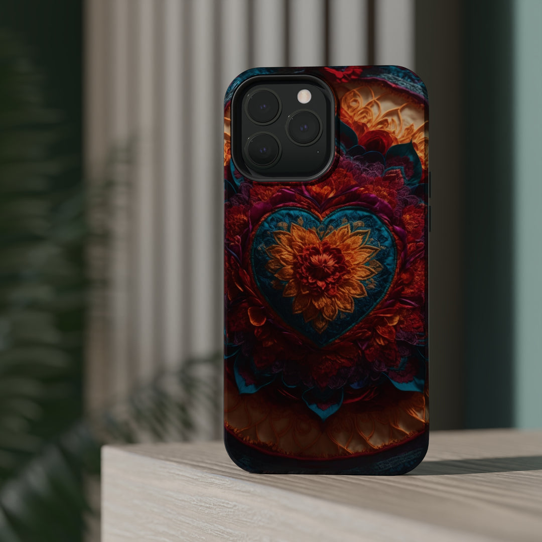 Radiant Floral Mandala - MagSafe Tough Case