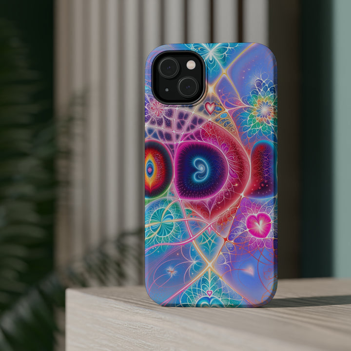 Vibrant Fractal Blossoms - MagSafe Tough Case