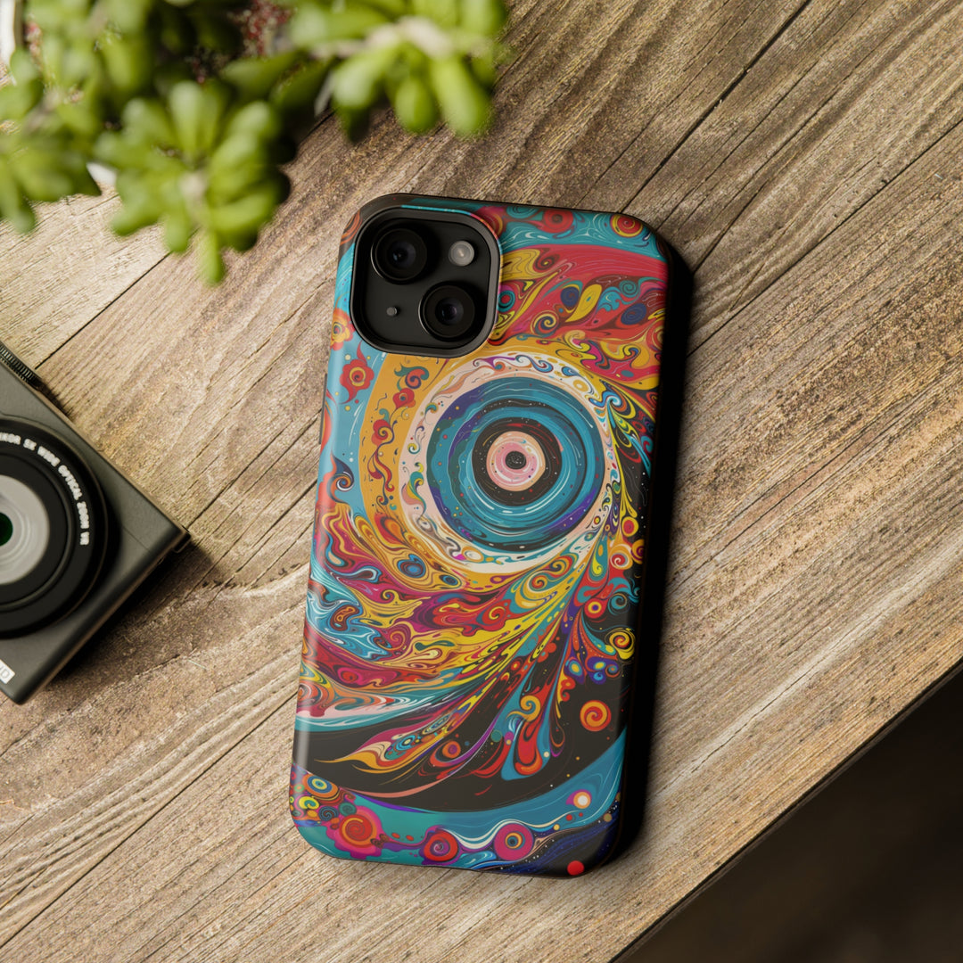 Vibrant Cosmic Swirl - MagSafe Tough Case