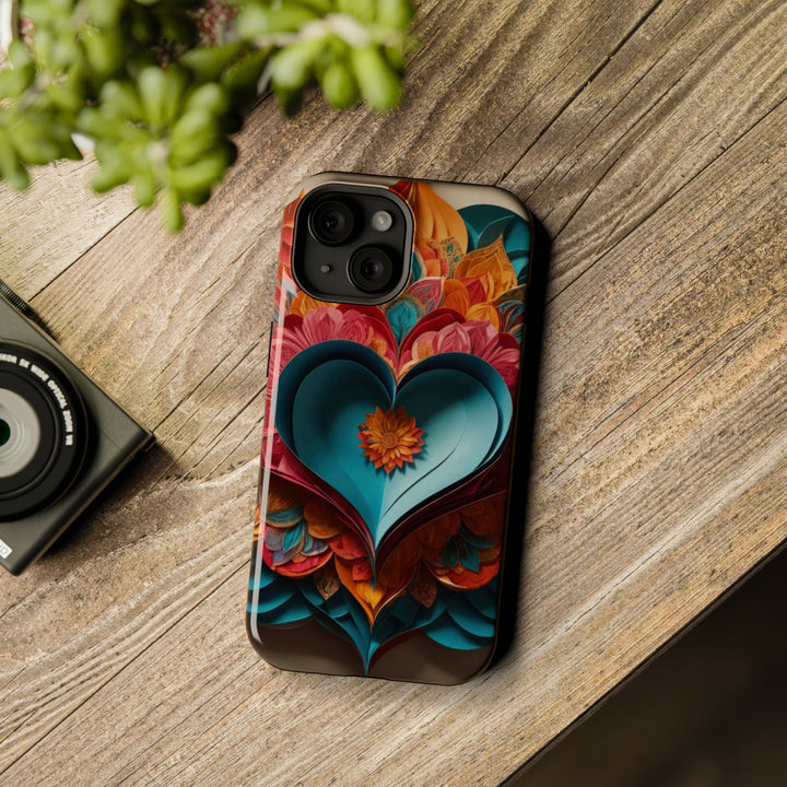 Colorful Heart Blossoms - MagSafe Tough Case
