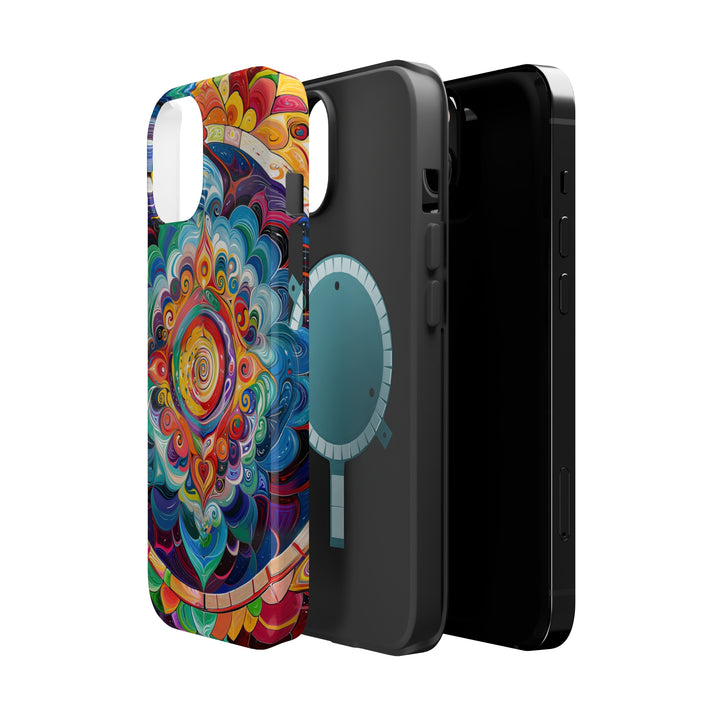 Vibrant Cosmic Mandala - MagSafe Tough Case