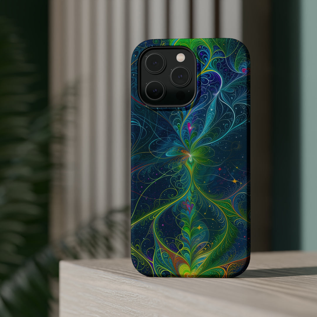 Vibrant Fractal Blossom - MagSafe Tough Case