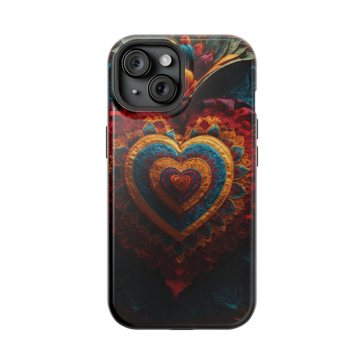 Floral Heart Tapestry - MagSafe Tough Case