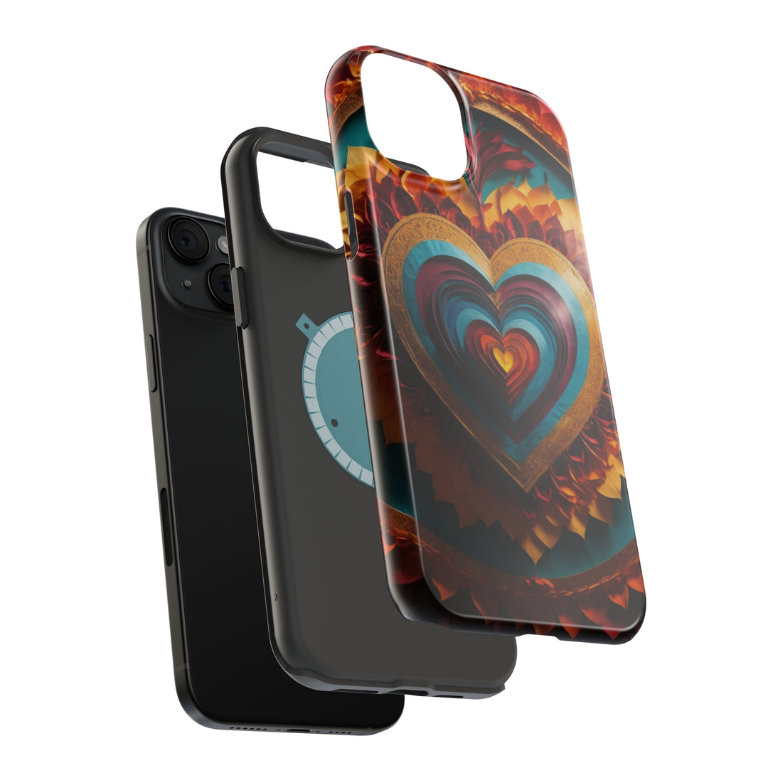 Vibrant Layered Heart - MagSafe Tough Case