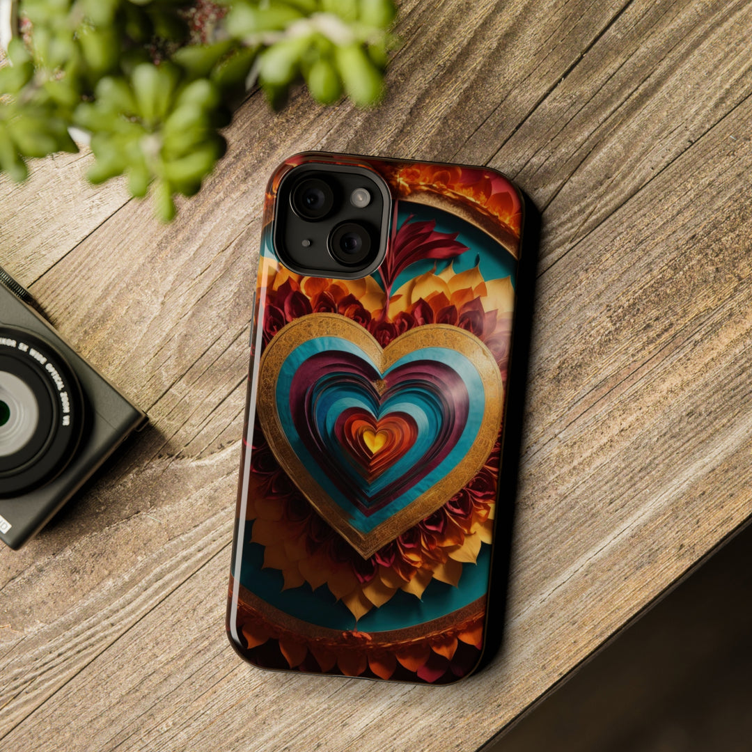 Vibrant Layered Heart - MagSafe Tough Case