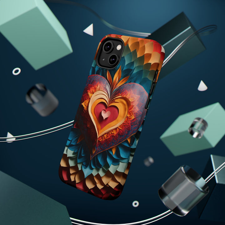 Radiant Heart Bloom - MagSafe Tough Case