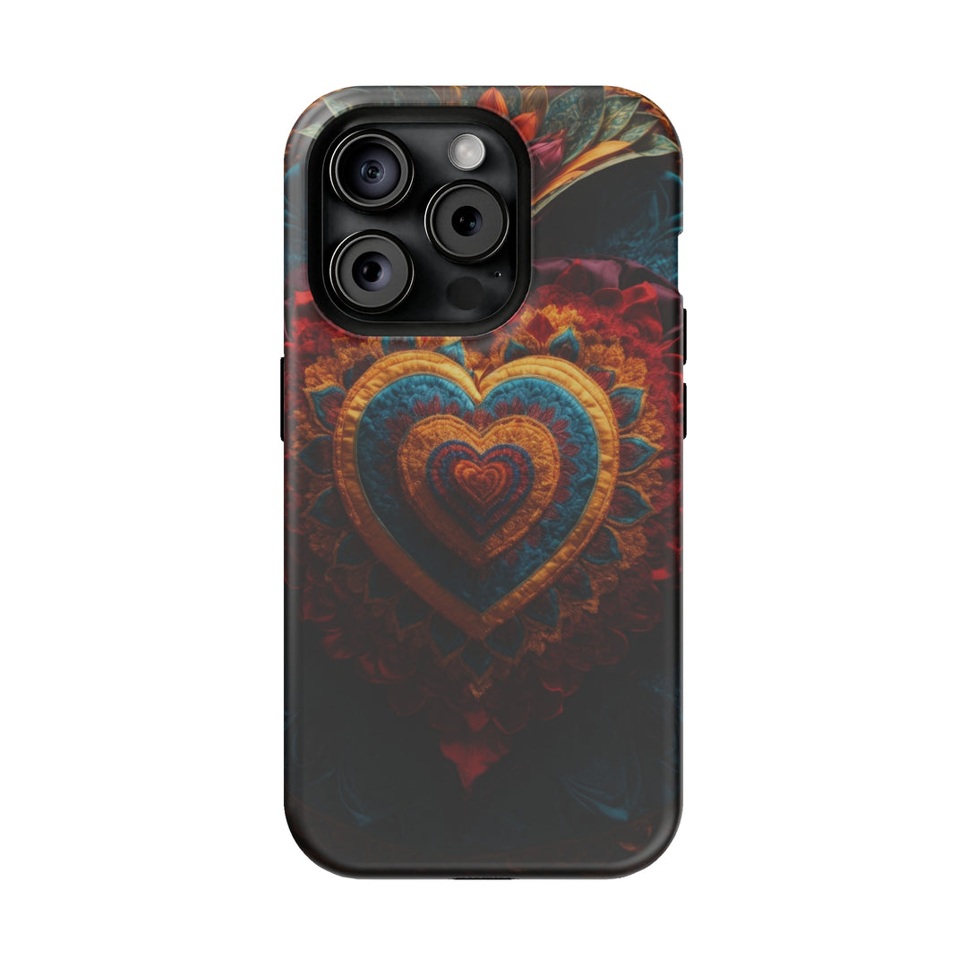 Floral Heart Tapestry - MagSafe Tough Case