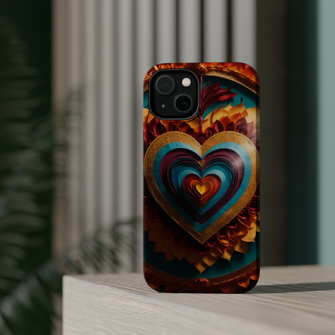 Vibrant Layered Heart - MagSafe Tough Case