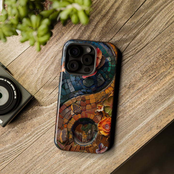 Spiraling Floral Mosaic - MagSafe Tough Case