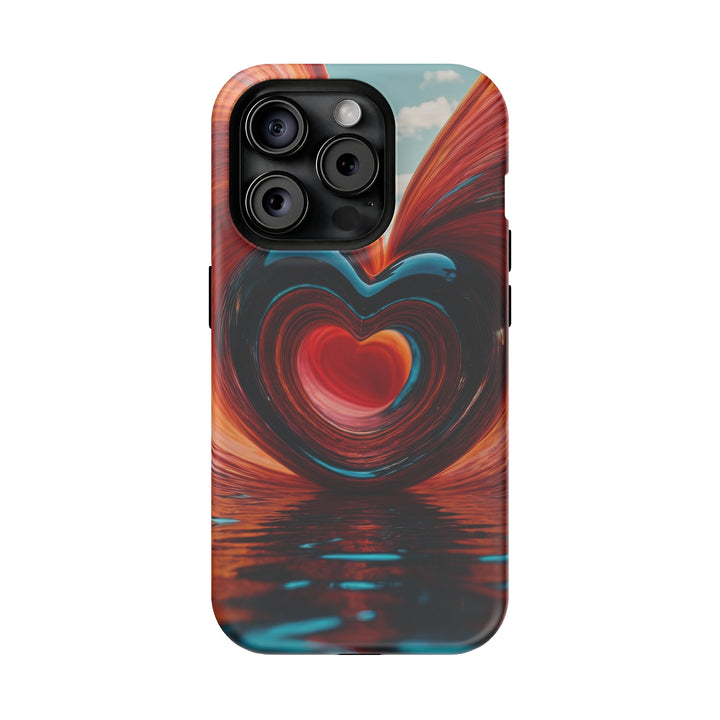 Swirling Heart Reflection - MagSafe Tough Case