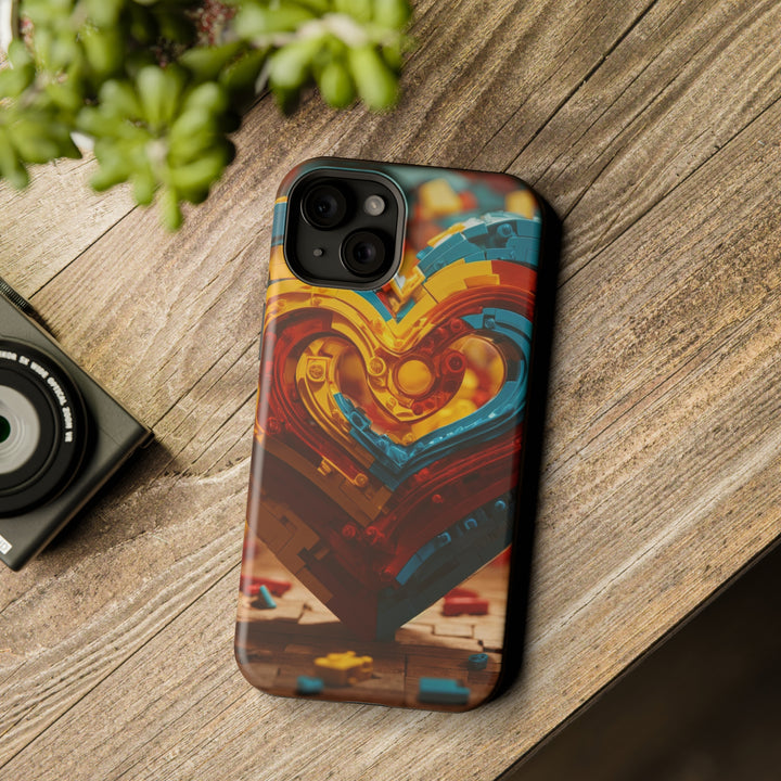Colorful Heart Construction - MagSafe Tough Case