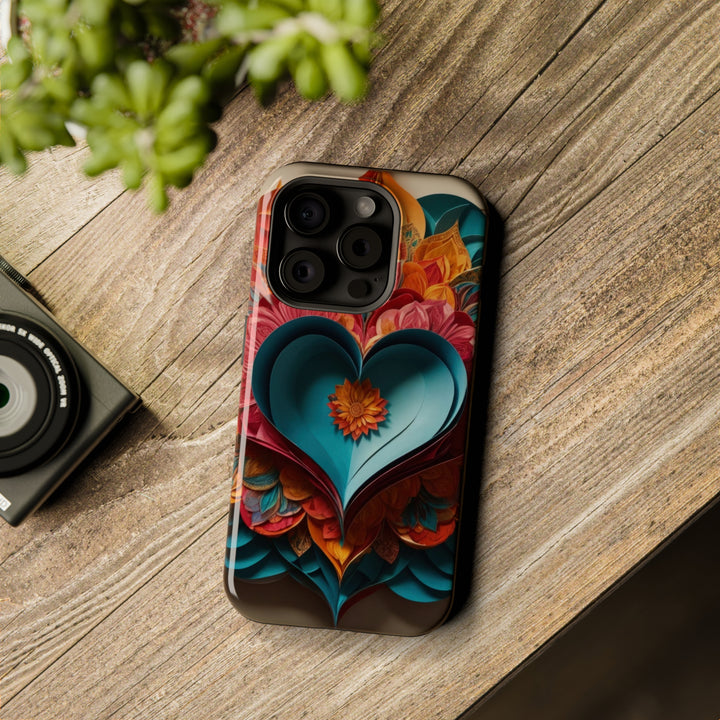 Colorful Heart Blossoms - MagSafe Tough Case