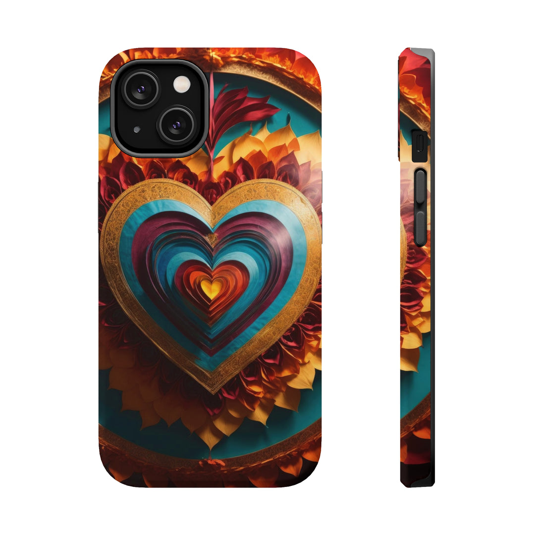 Vibrant Layered Heart - MagSafe Tough Case