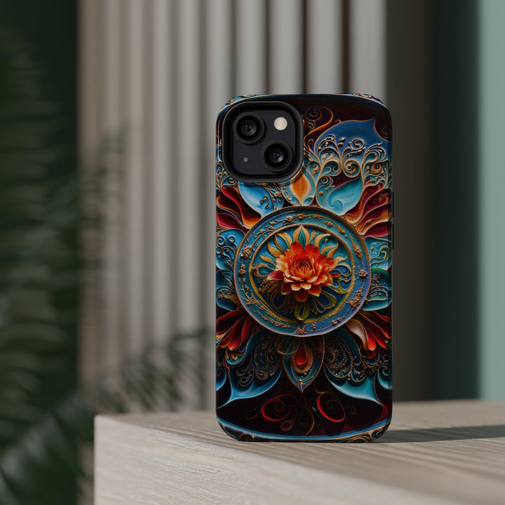 Intricate Floral Mandala - MagSafe Tough Case