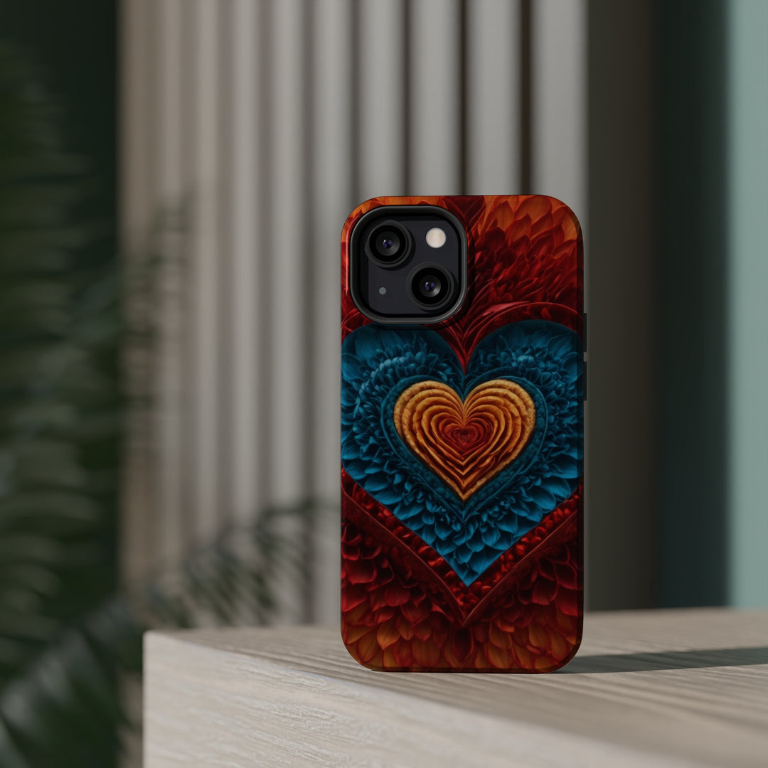 Vibrant Heart Layers - MagSafe Tough Case