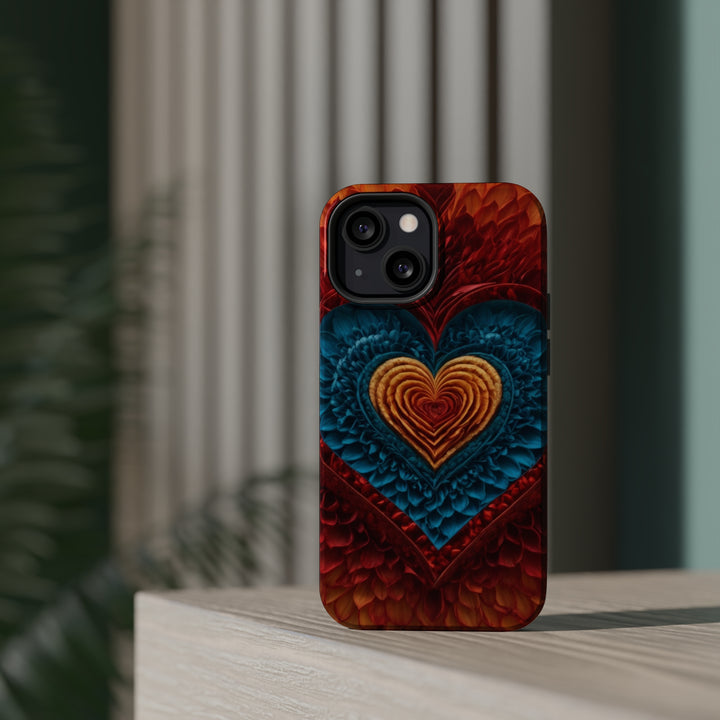 Vibrant Heart Layers - MagSafe Tough Case