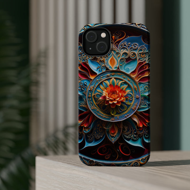 Intricate Floral Mandala - MagSafe Tough Case