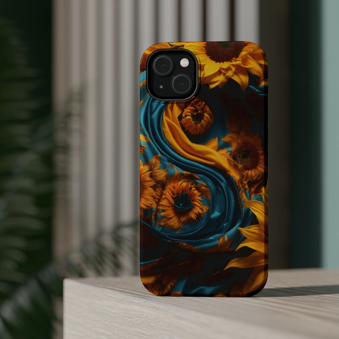 Sunflower Satin Swirl - MagSafe Tough Case