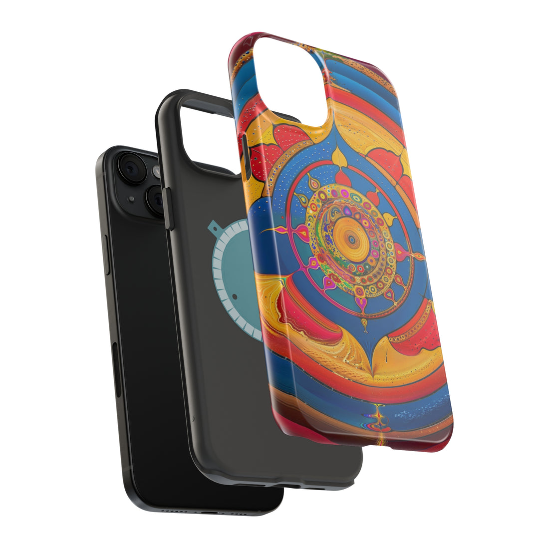 Vibrant Cosmic Spiral - MagSafe Tough Case