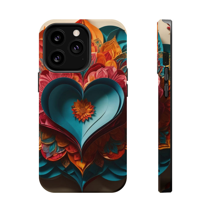Colorful Heart Blossoms - MagSafe Tough Case