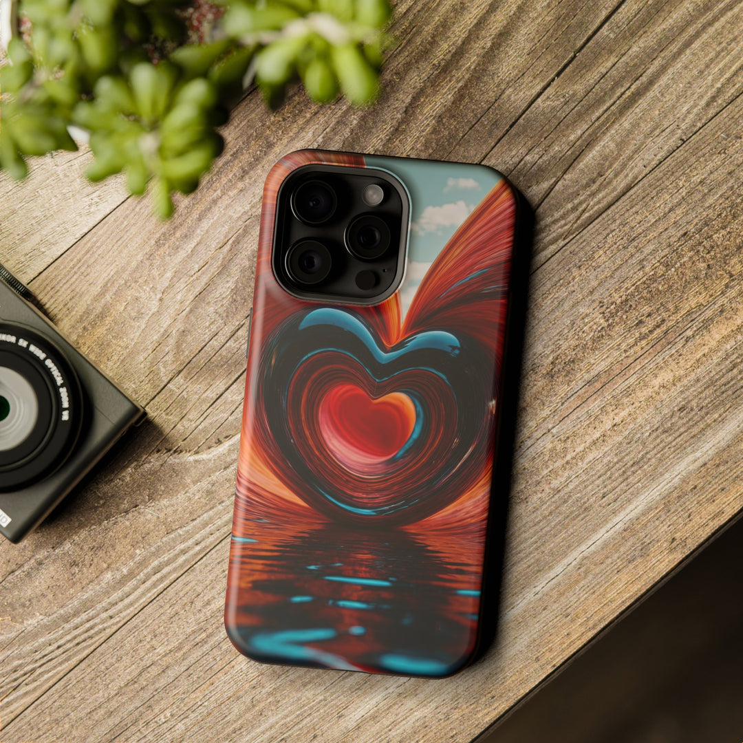 Swirling Heart Reflection - MagSafe Tough Case