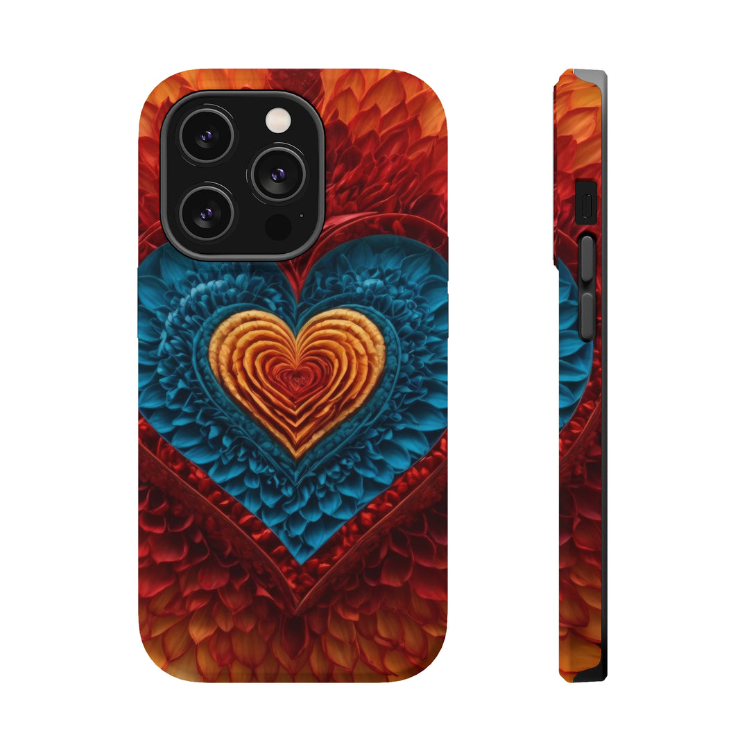 Vibrant Heart Layers - MagSafe Tough Case