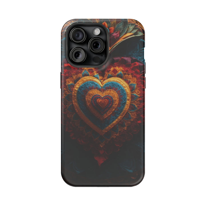 Floral Heart Tapestry - MagSafe Tough Case