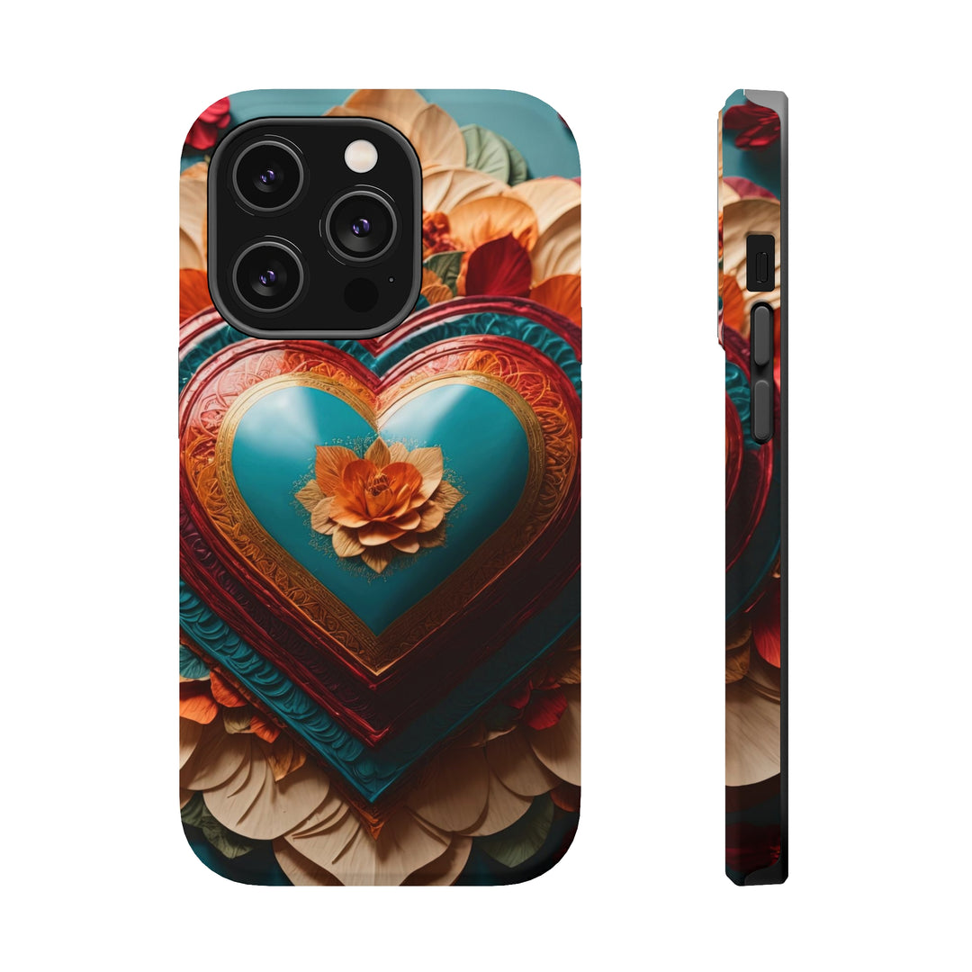 Floral Heart Embrace - MagSafe Tough Case