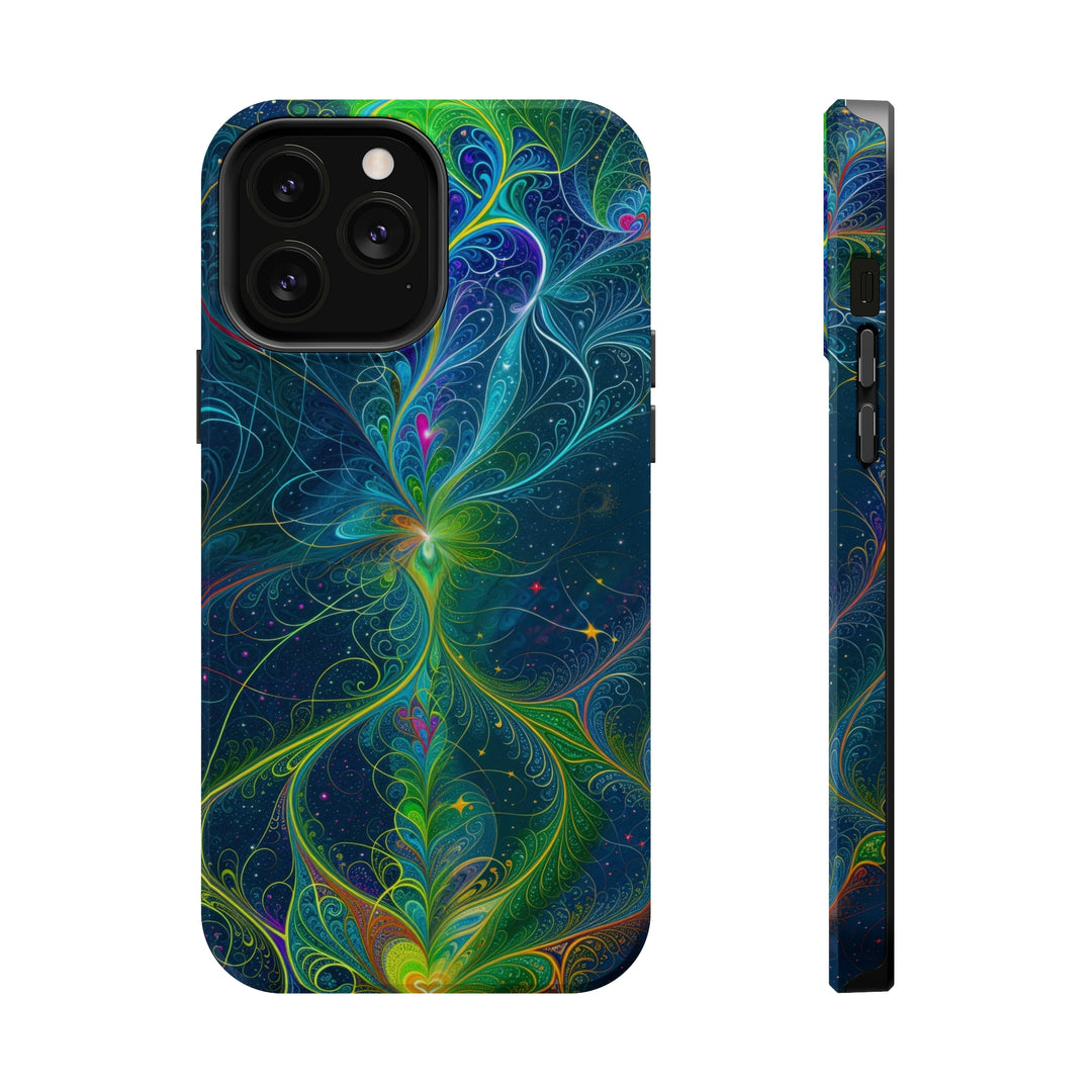 Vibrant Fractal Blossom - MagSafe Tough Case