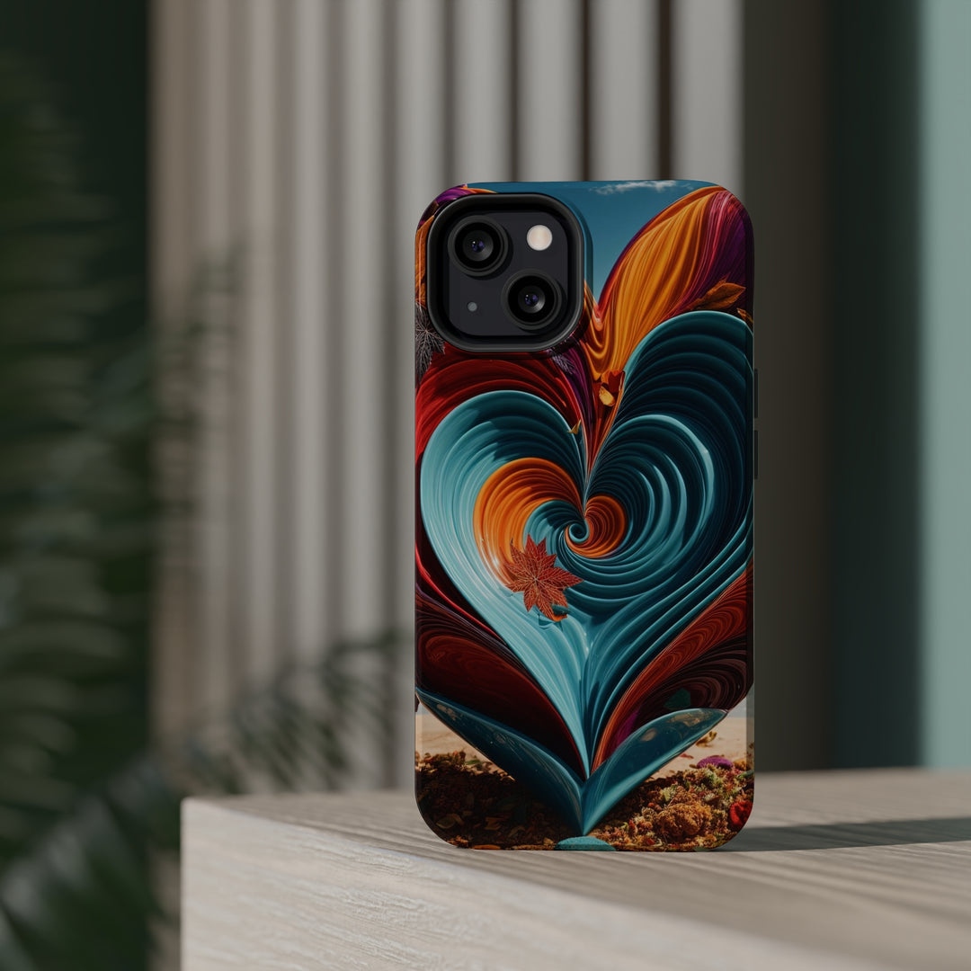 Vibrant Heart Spiral - MagSafe Tough Case