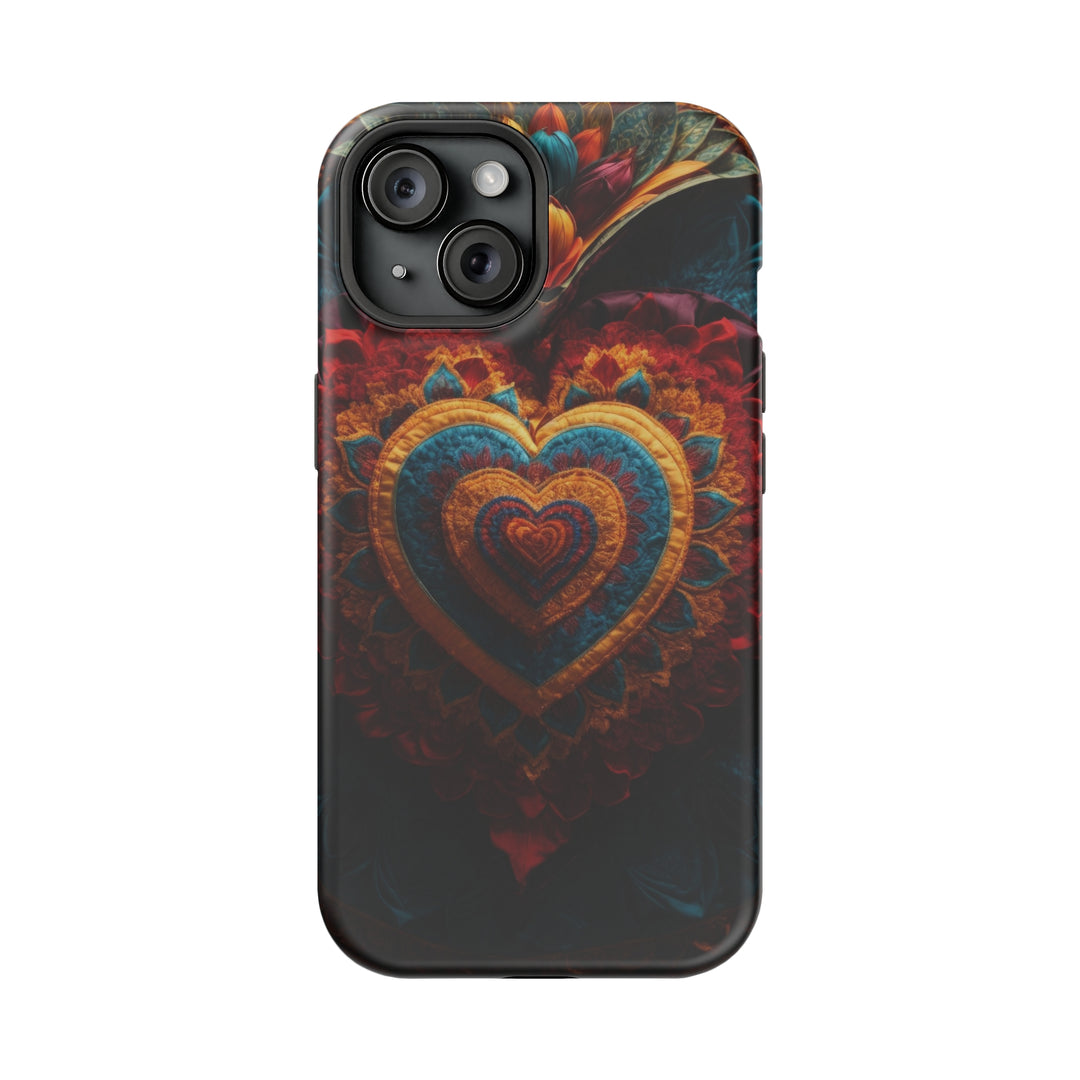 Floral Heart Tapestry - MagSafe Tough Case