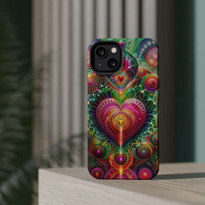 Kaleidoscopic Heart Symphony - MagSafe Tough Case