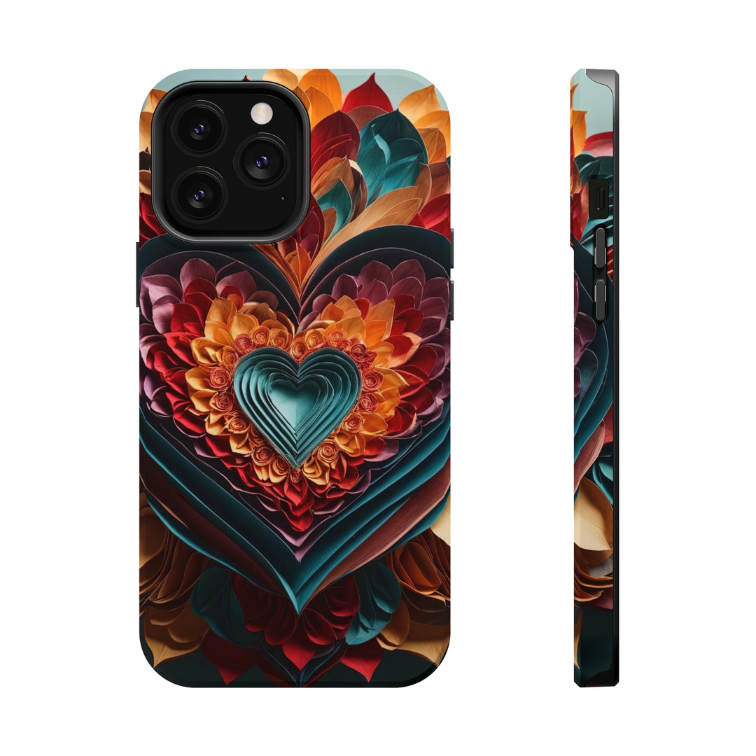 Multilayered Floral Heart - MagSafe Tough Case