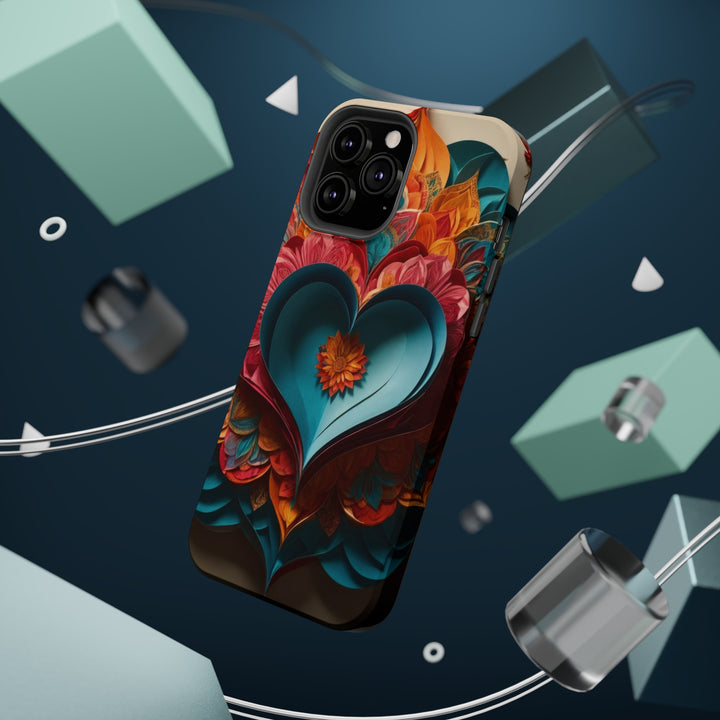 Colorful Heart Blossoms - MagSafe Tough Case
