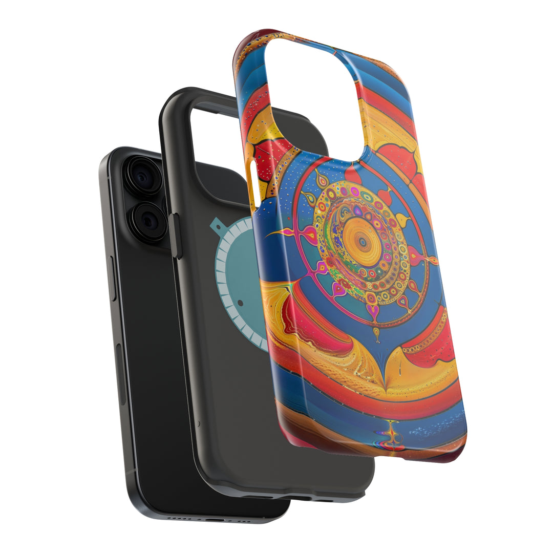 Vibrant Cosmic Spiral - MagSafe Tough Case