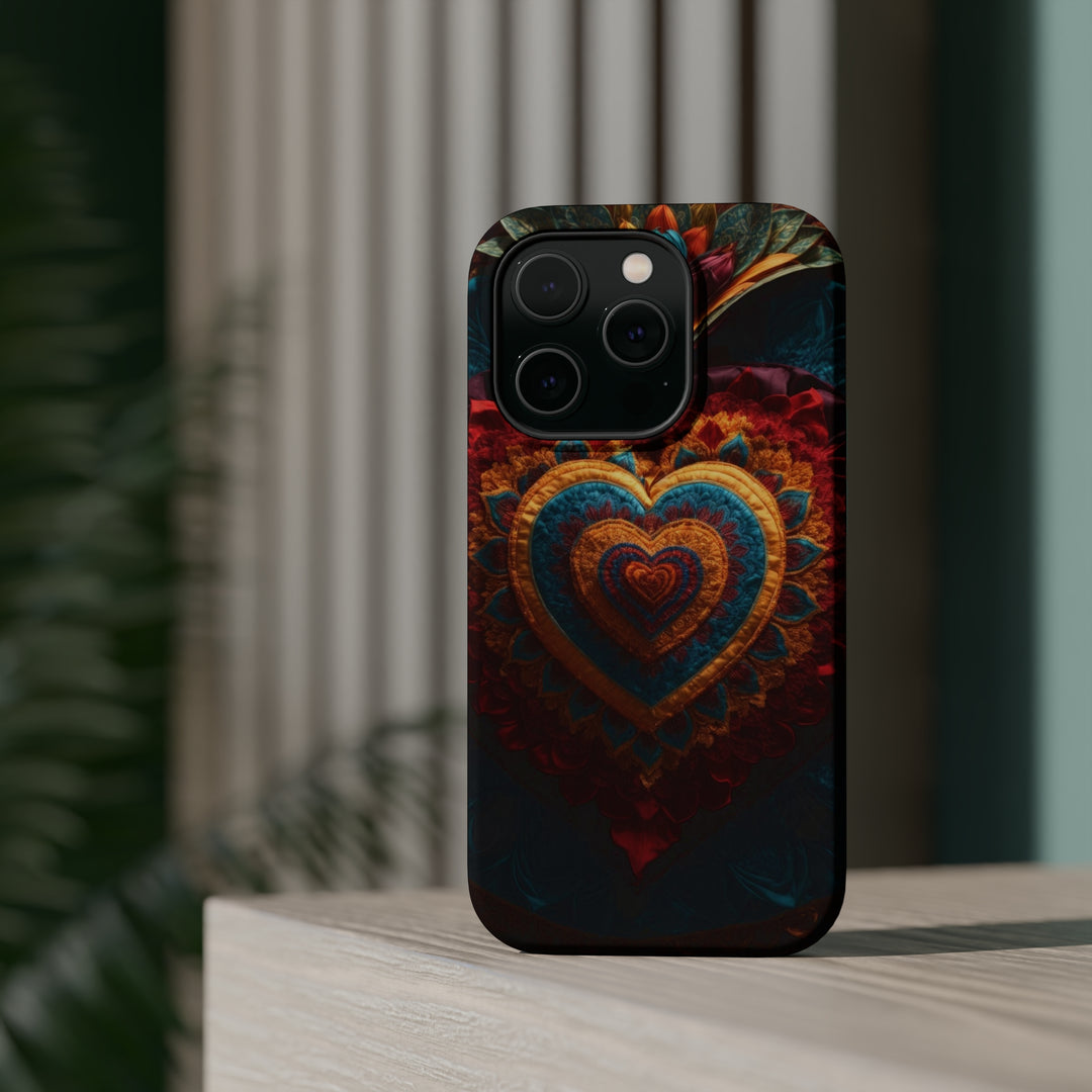 Floral Heart Tapestry - MagSafe Tough Case