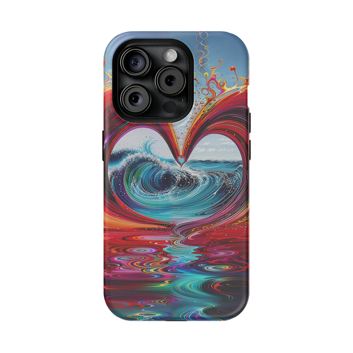 Vibrant Heart Waves - MagSafe Tough Case