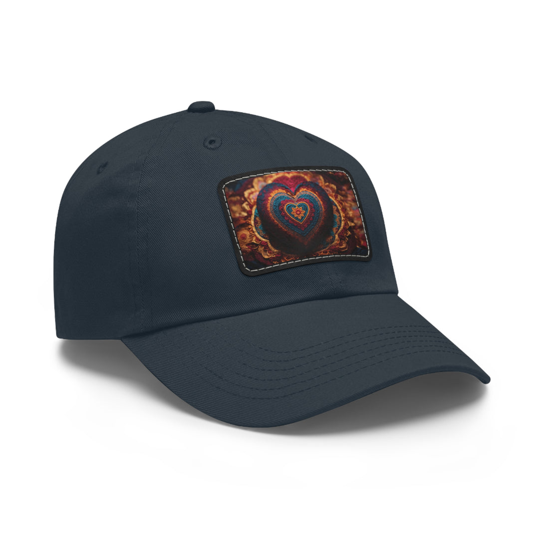 Embroidered Textile Heart - Dad Hat