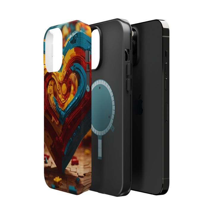 Colorful Heart Construction - MagSafe Tough Case