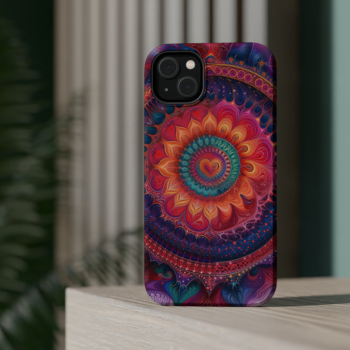 Vibrant Spiral Mandala - MagSafe Tough Case