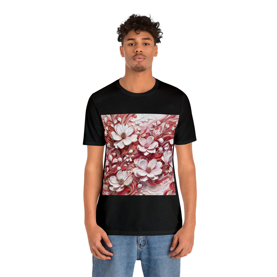 Swirling Floral Abundance - Unisex Jersey Short Sleeve Tee