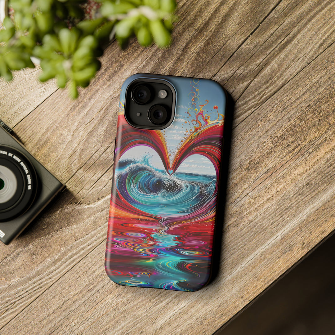 Vibrant Heart Waves - MagSafe Tough Case