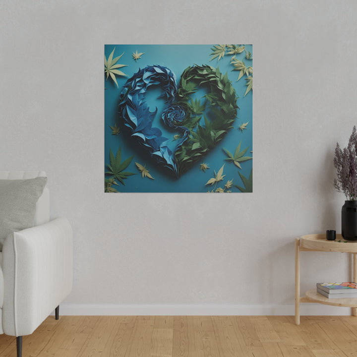 Botanical Dual Heart - Matte Canvas