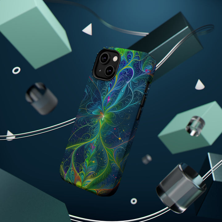 Vibrant Fractal Blossom - MagSafe Tough Case