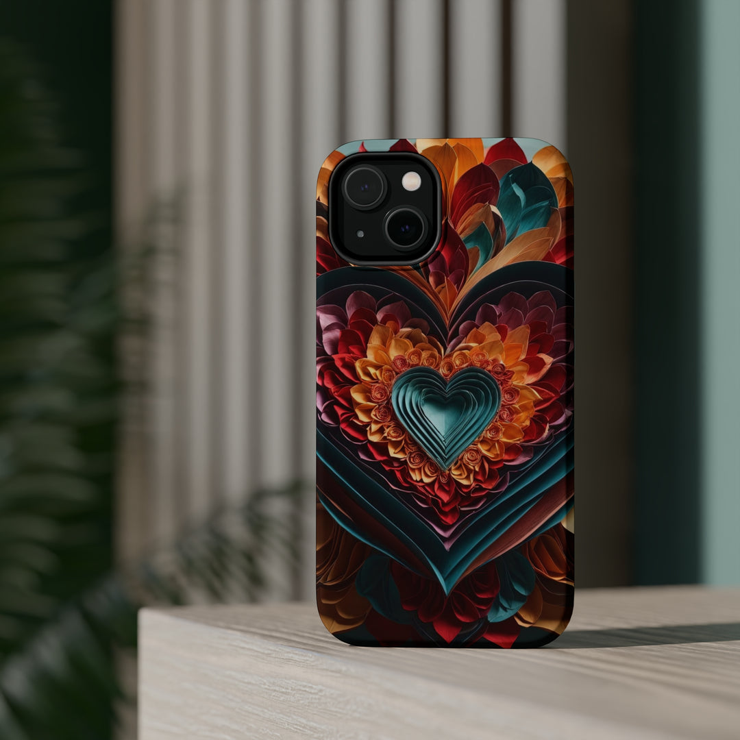 Multilayered Floral Heart - MagSafe Tough Case