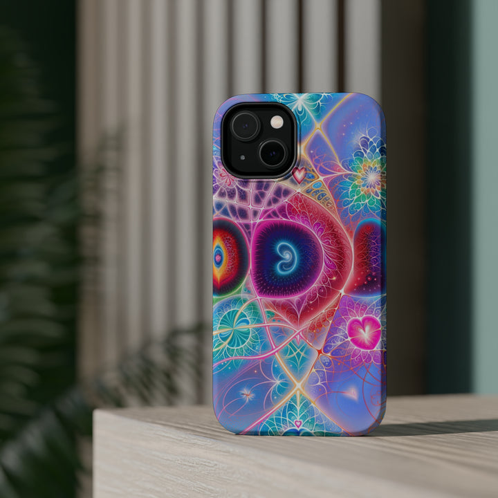 Vibrant Fractal Blossoms - MagSafe Tough Case