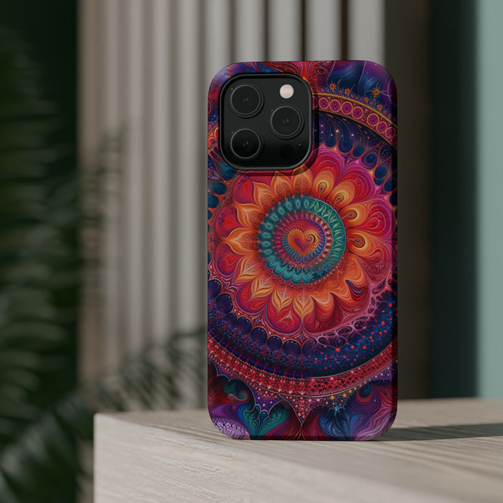 Vibrant Spiral Mandala - MagSafe Tough Case