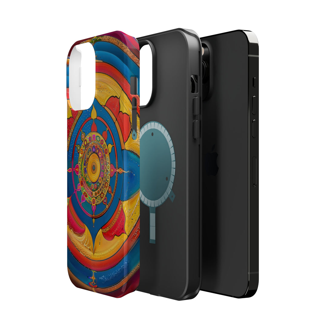 Vibrant Cosmic Spiral - MagSafe Tough Case